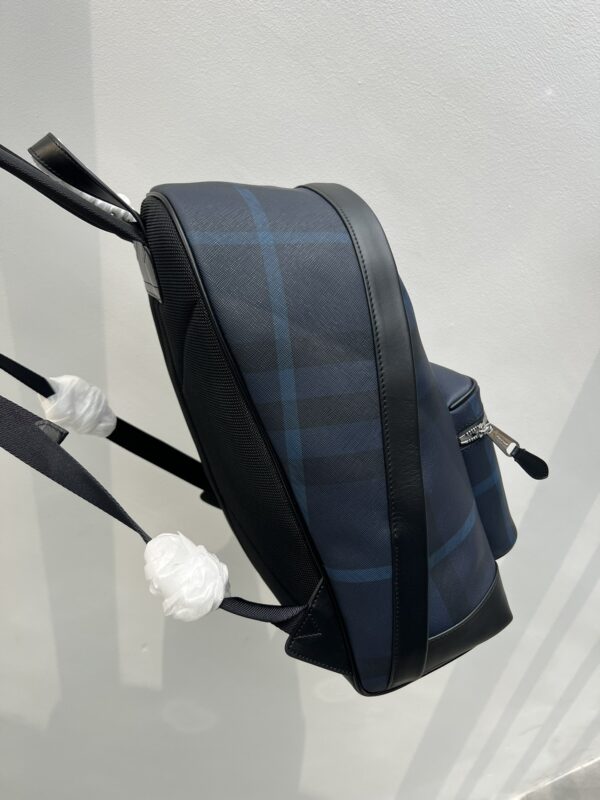 Burberry Plaid Backpack - Blue - Image 5