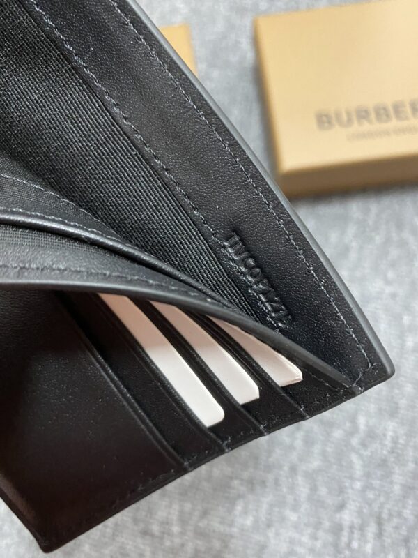 Burberry Exaggerated Check Slim Bifold Wallet - Blue - Image 2