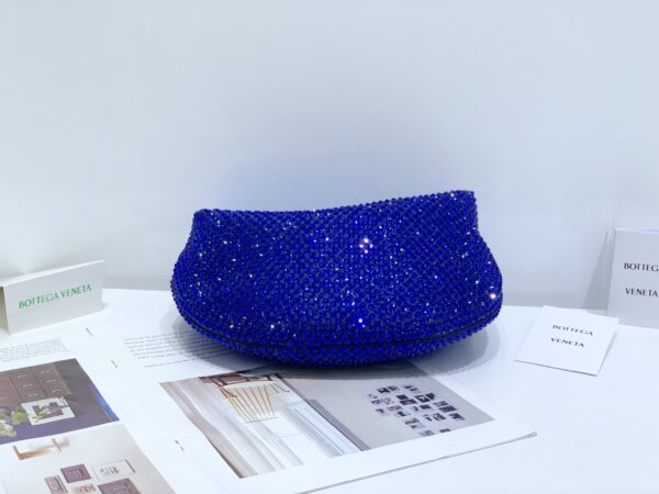 Bottega Veneta Mini Jodie Chinese Valentine’s Day Handbag - Royal Blue - Image 3