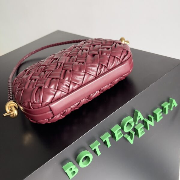 Bottega Veneta Knot Clutch Bag - Maroon - Image 3