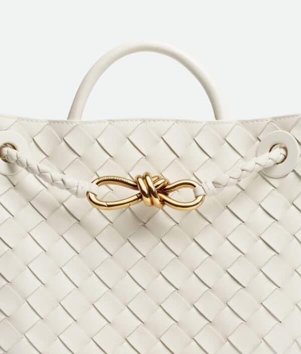 Bottega Veneta Andiamo Small Handbag - White - Image 4