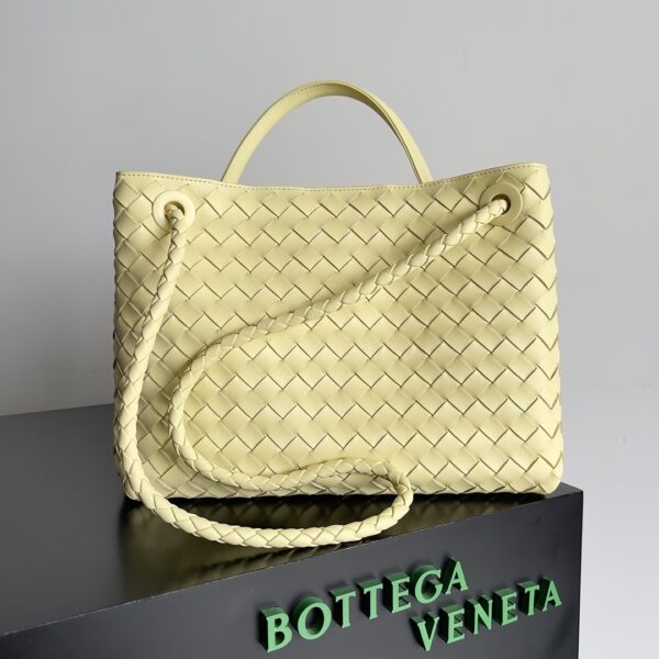 Bottega Veneta Andiamo Woven Handbag - Caramel - Image 5