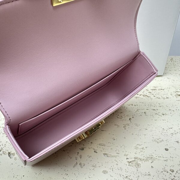 Celine Chain Underarm Triomphe Canvas Bag - Purple - Image 2