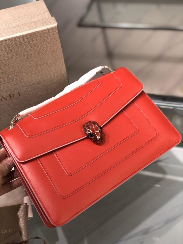 Bulgari Serpenti Forever Crossbody Bag - Orange - Image 5