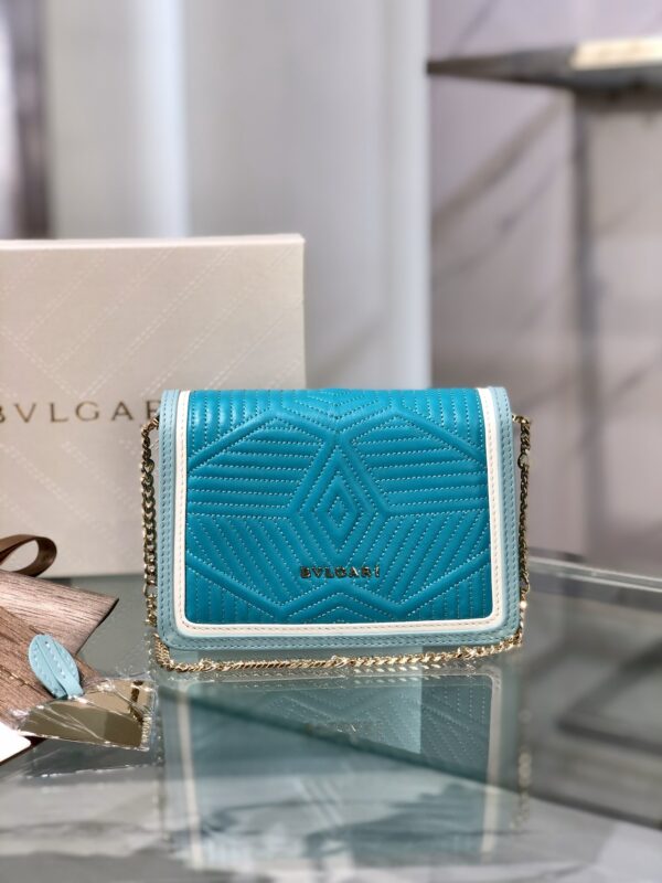 Bulgari Serpenti Forever Snake-Shaped Handbag - Blue - Image 4