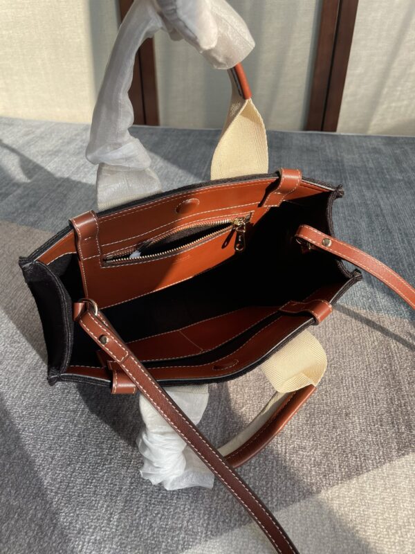 Chloe Woody Small Tote Bag - Brown - Image 2