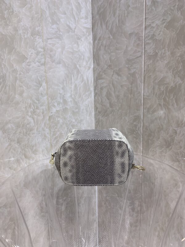 Bulgari Snake Skin Bucket Handbag - Gray - Image 3