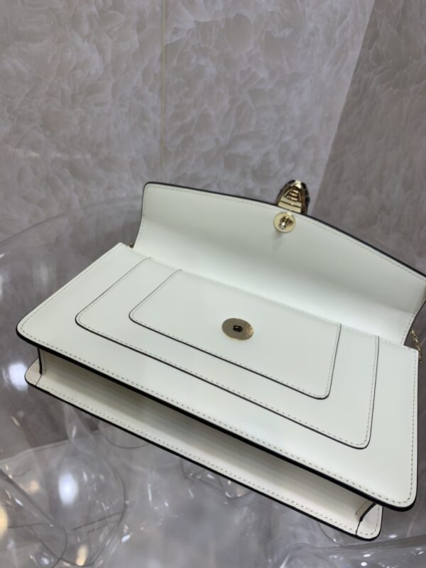 Bulgari Chain Small Bag - White - Image 3