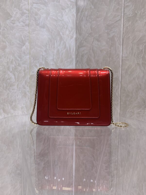 Bulgari Small Size Single Layer Single Chain Handbag - Red - Image 4