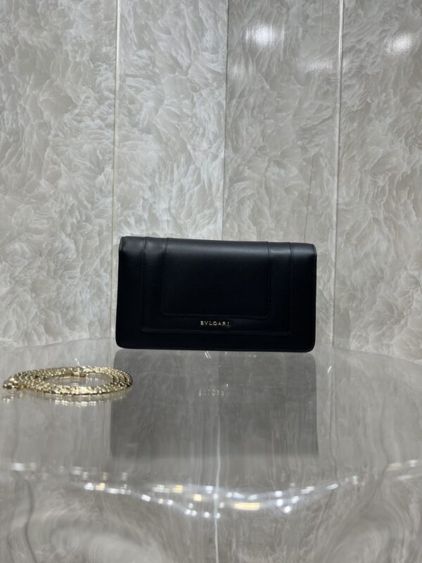 Bulgari Chain Small Bag - Black - Image 4