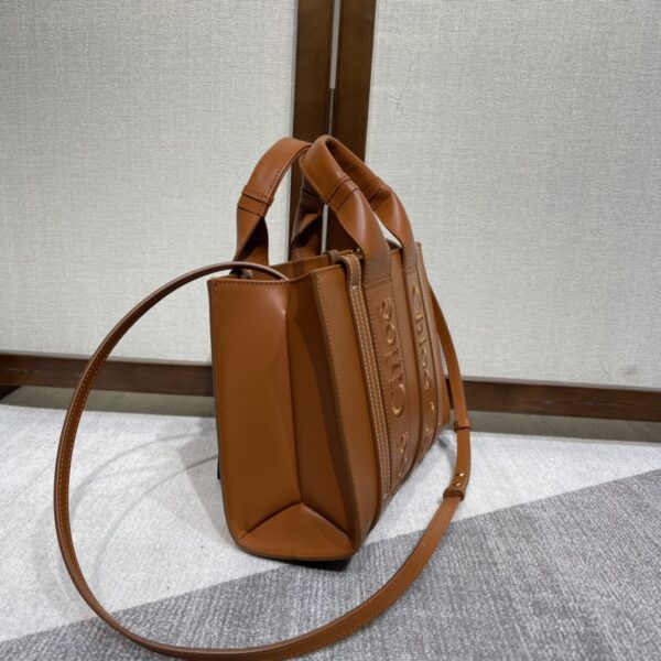 Chloe 22S Woody Large Tote Bag - Brown - Image 5