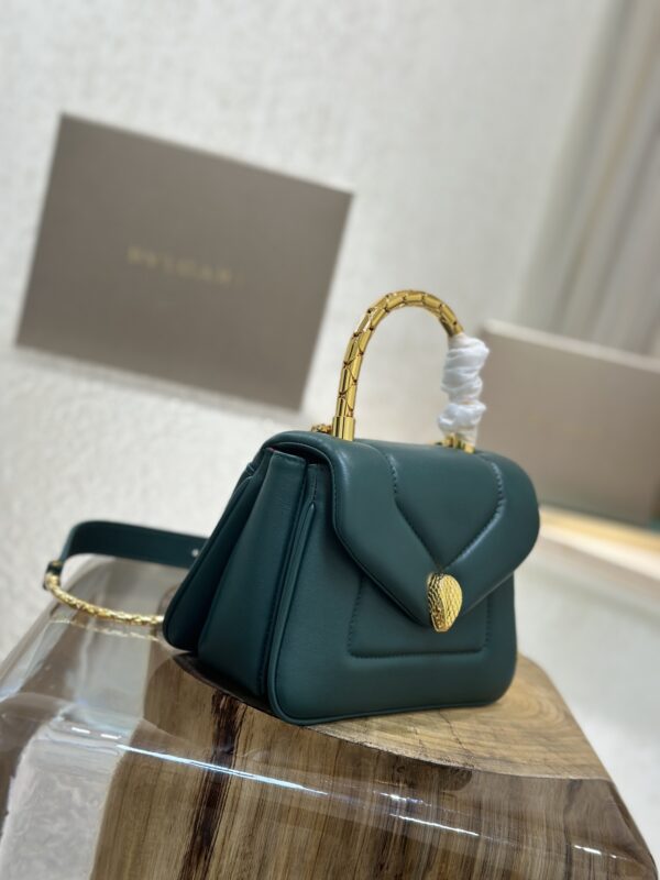 Bulgari Serpenti Reverse Mini Shoulder Bag - Green - Image 5