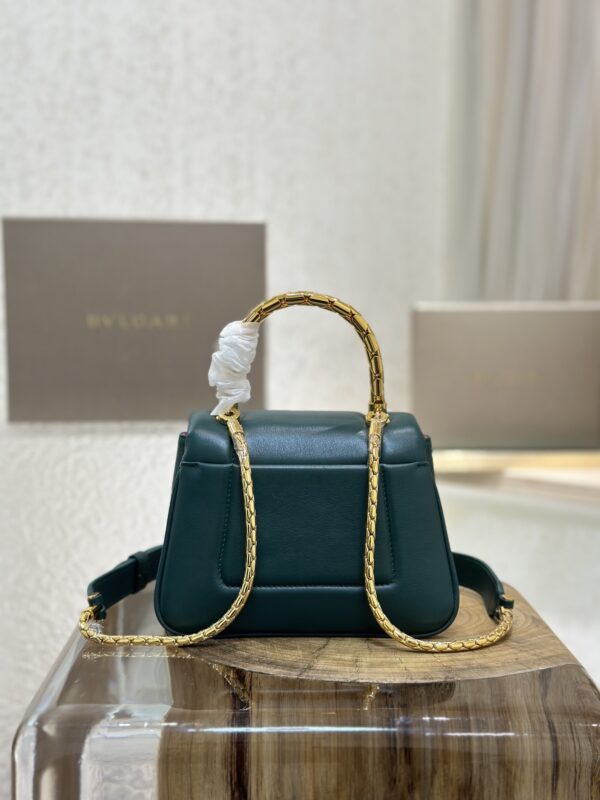 Bulgari Serpenti Reverse Mini Shoulder Bag - Green - Image 4