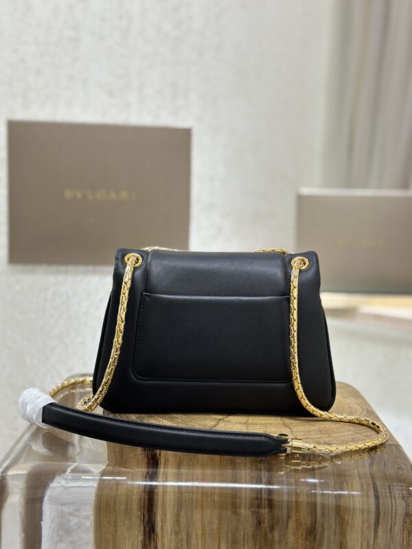 Bulgari Serpenti Reverse Small Shoulder Bag - Black - Image 4