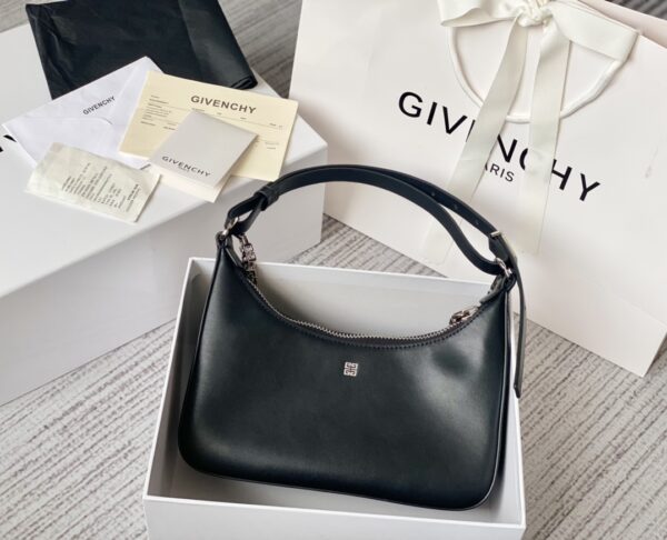 Givenchy Moon Cut Large Armpit Bag - Black - Image 2