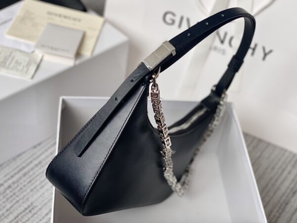 Givenchy Moon Cut Small Armpit Bag - Black - Image 4