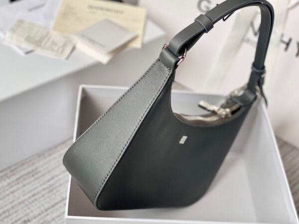 Givenchy Moon Cut Large Armpit Bag - Dark Gray - Image 3