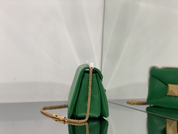 Valentino Liustud Tofu Bag - Green - Image 5