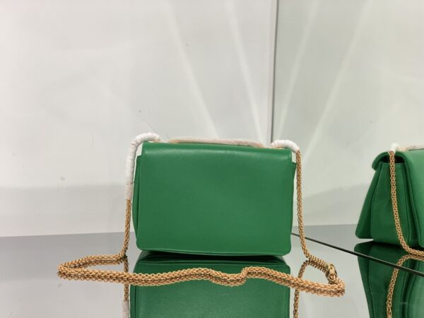 Valentino Liustud Tofu Bag - Green - Image 4