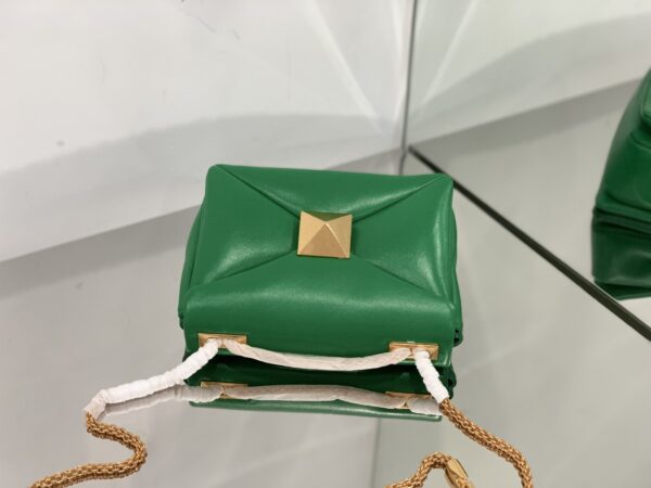 Valentino Liustud Tofu Bag - Green - Image 3