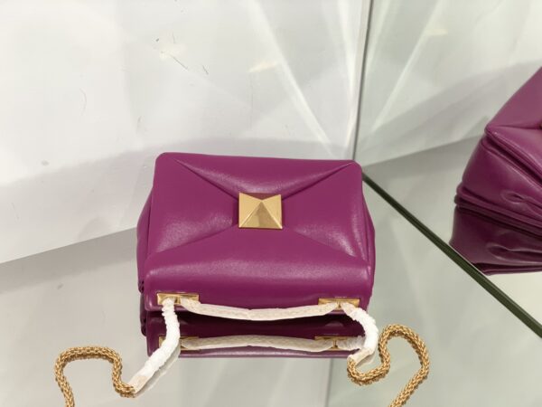 Valentino Liustud Tofu Bag - Purple - Image 5