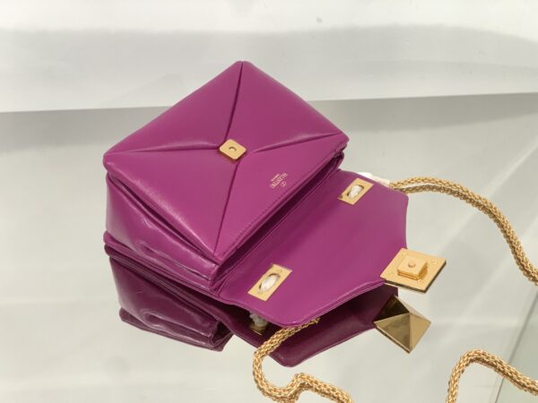 Valentino Liustud Tofu Bag - Purple - Image 3