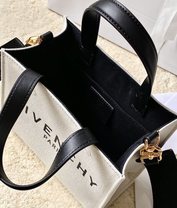 Givenchy Mini G Canvas Small Tote Bag - White - Image 2