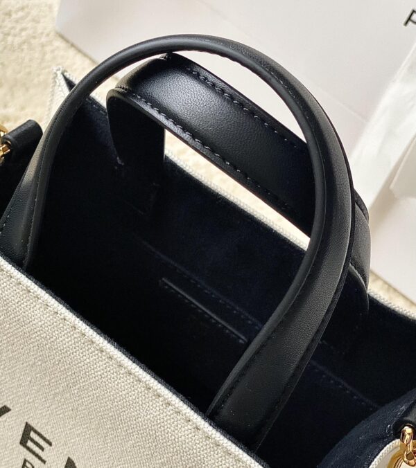 Givenchy Mini G Canvas Small Tote Bag - White - Image 3