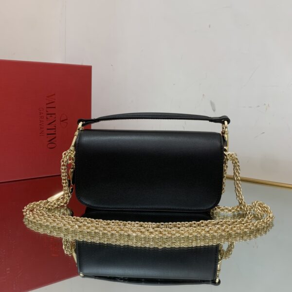 Valentino Garavani Mini Calfskin Handbag - Black - Image 5